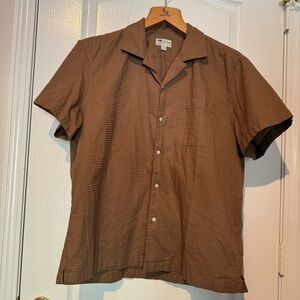 J. Crew Brown Casual Button Down Shirt - L